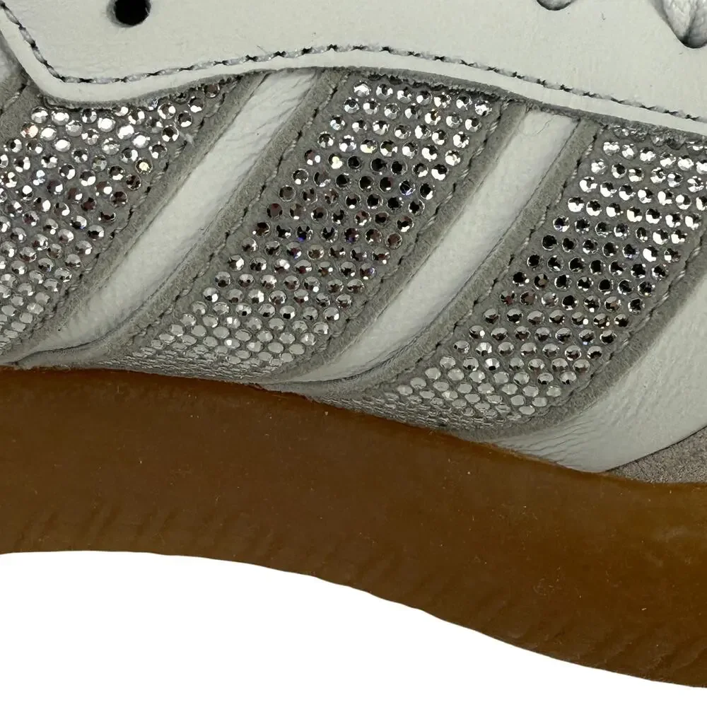 Adidas Sambae Samba Rhinestone Gum Sole Sneakers Womens Sz 9.5